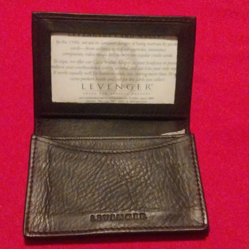 Levenger NWOT Card Holder